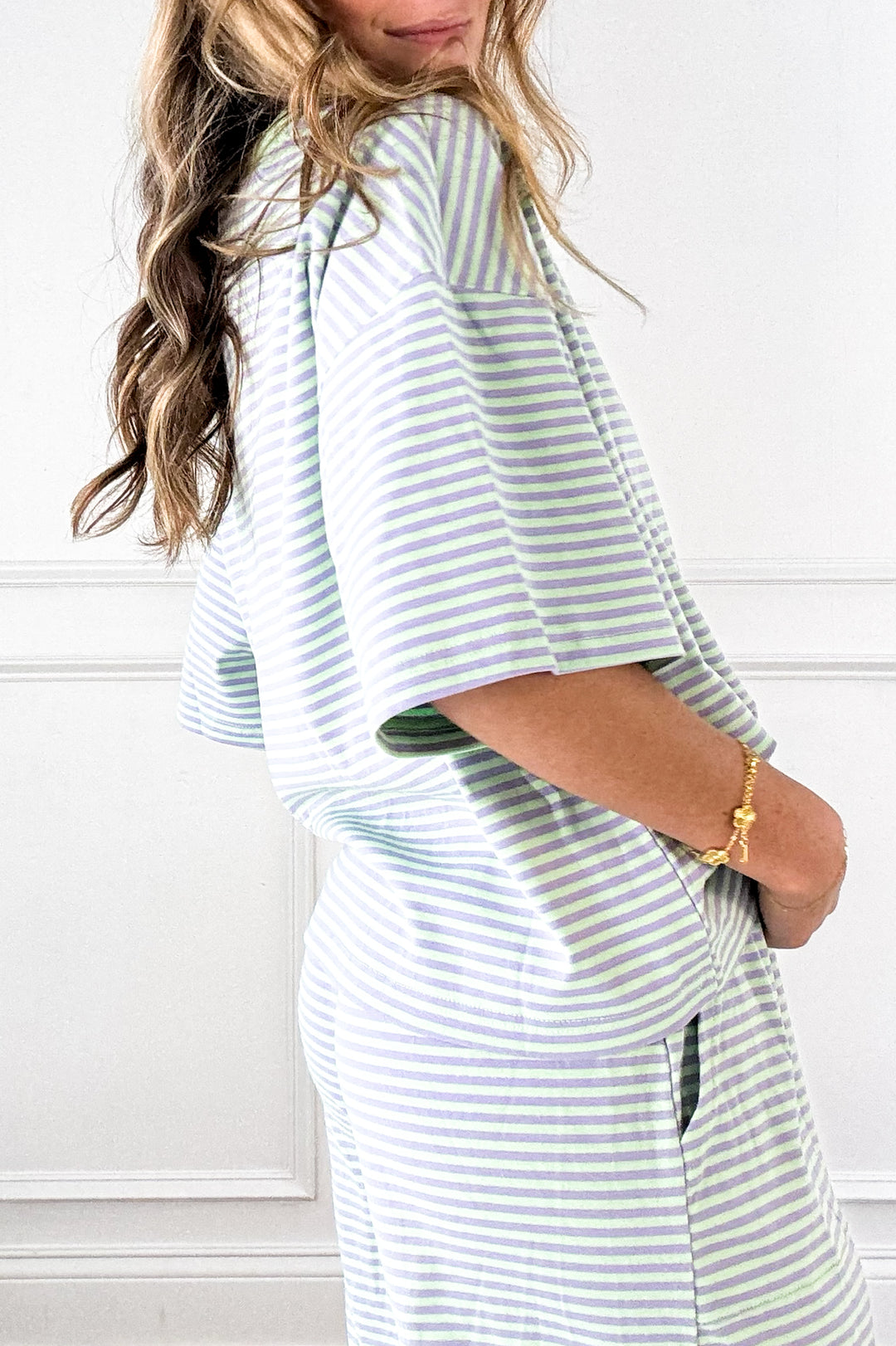 Sweet Stripe Lounge Top
