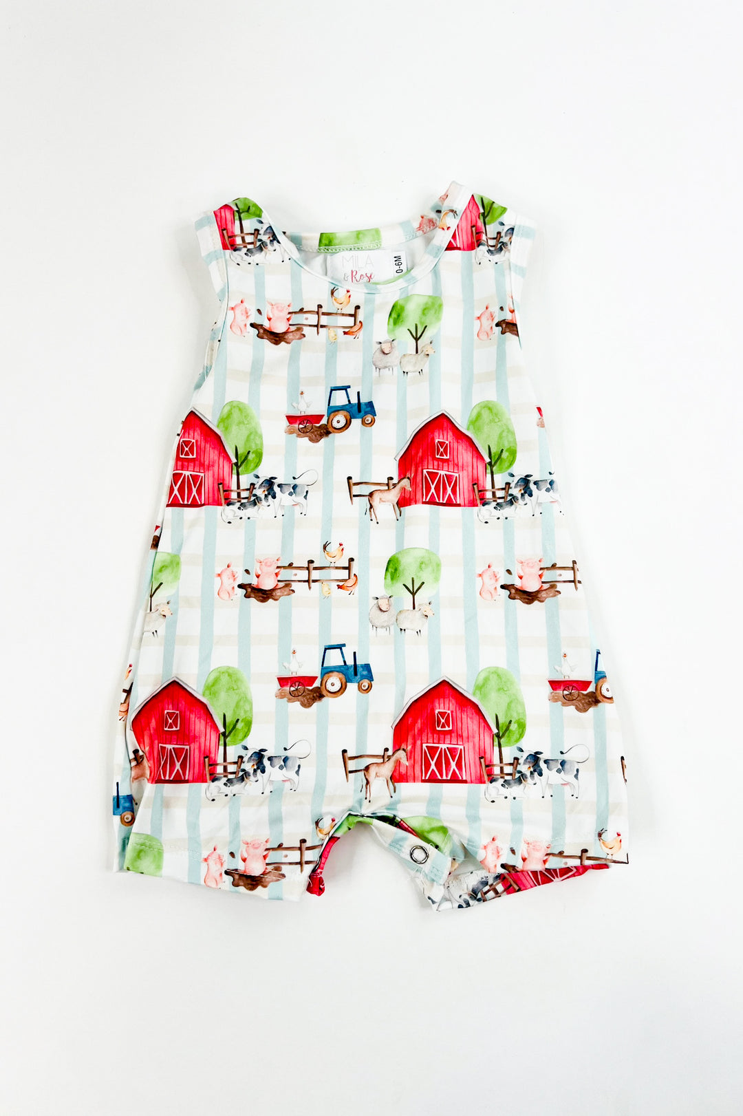 Farm Animals Baby Romper