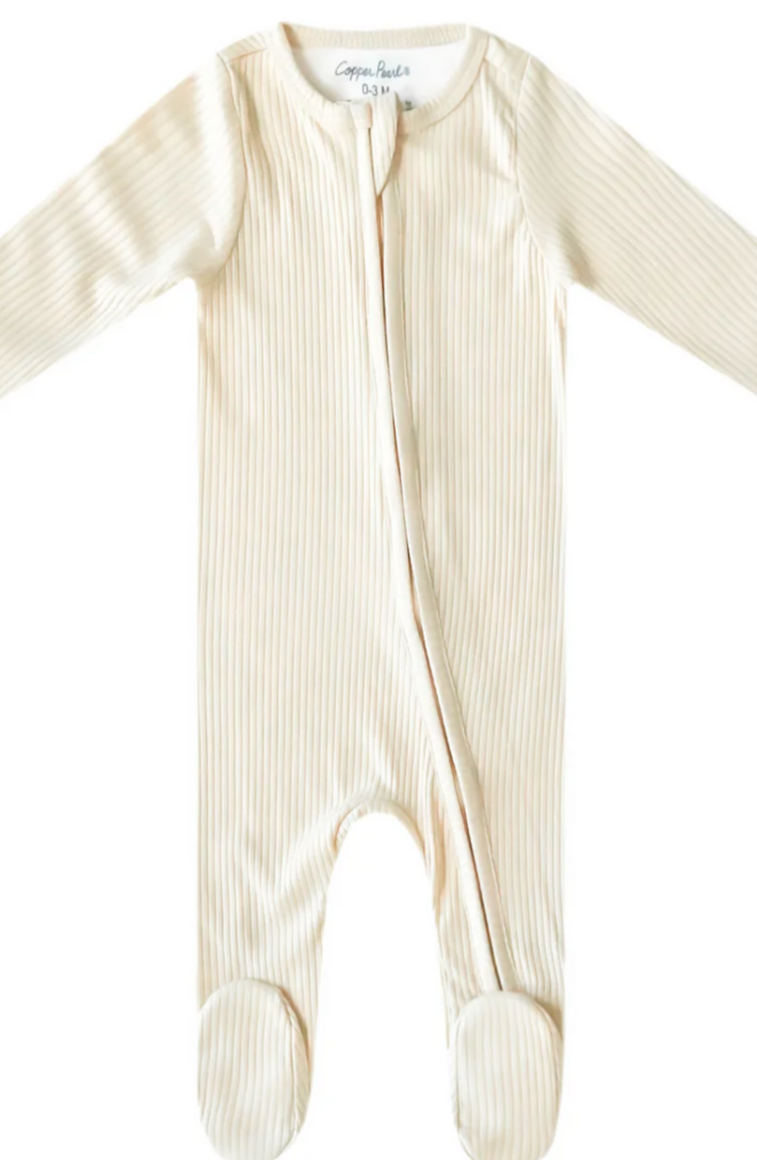 Moonstone Zip Up Footie Pajamas | Copper Pearl