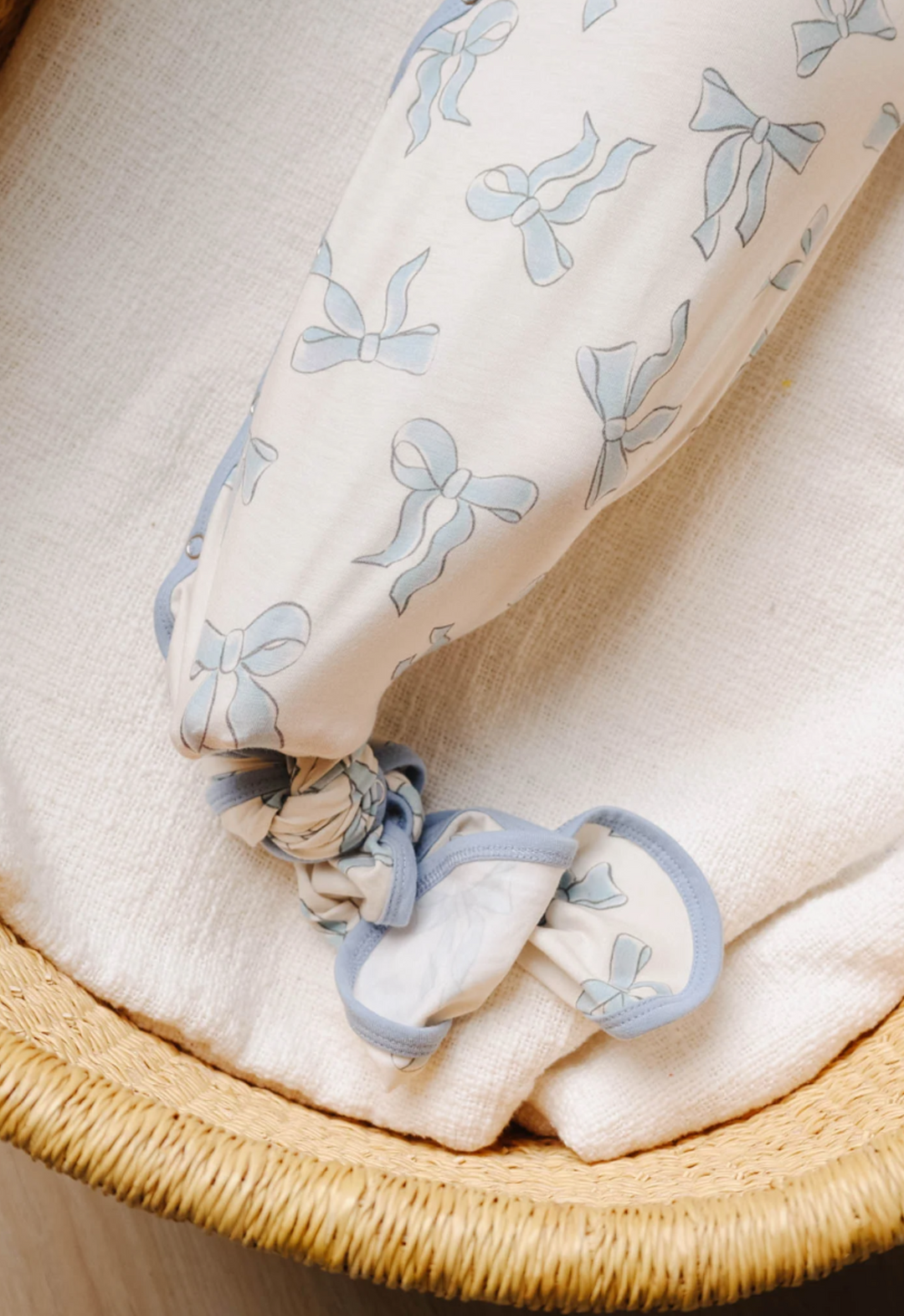 Daphne Newborn Knotted Gown | Copper Pearl