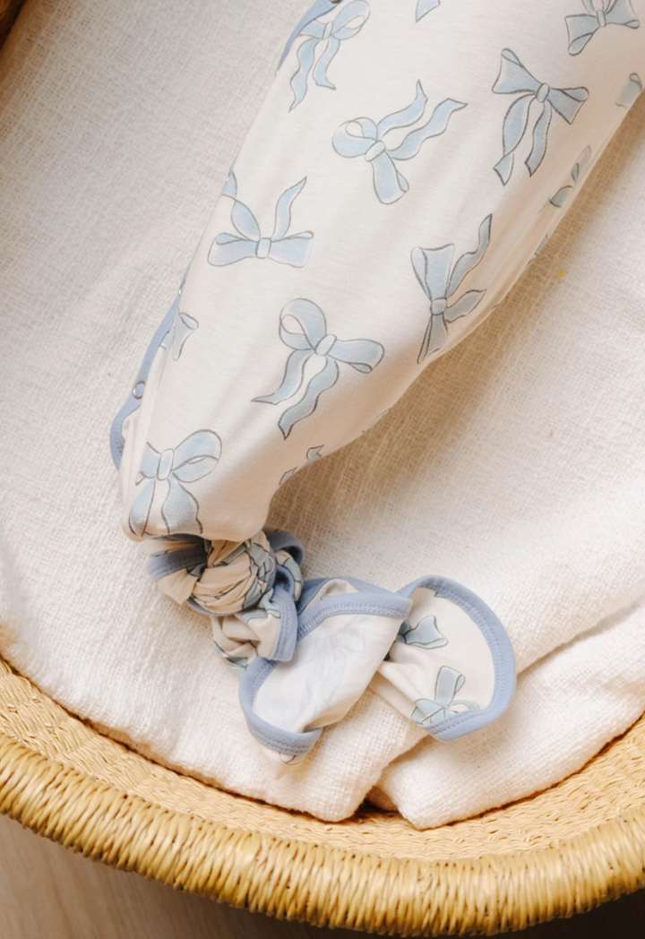 Daphne Newborn Knotted Gown | Copper Pearl