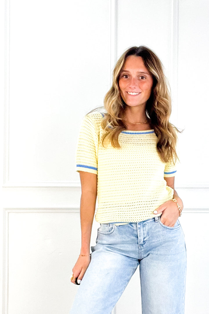 Boardwalk Breeze Knit Top