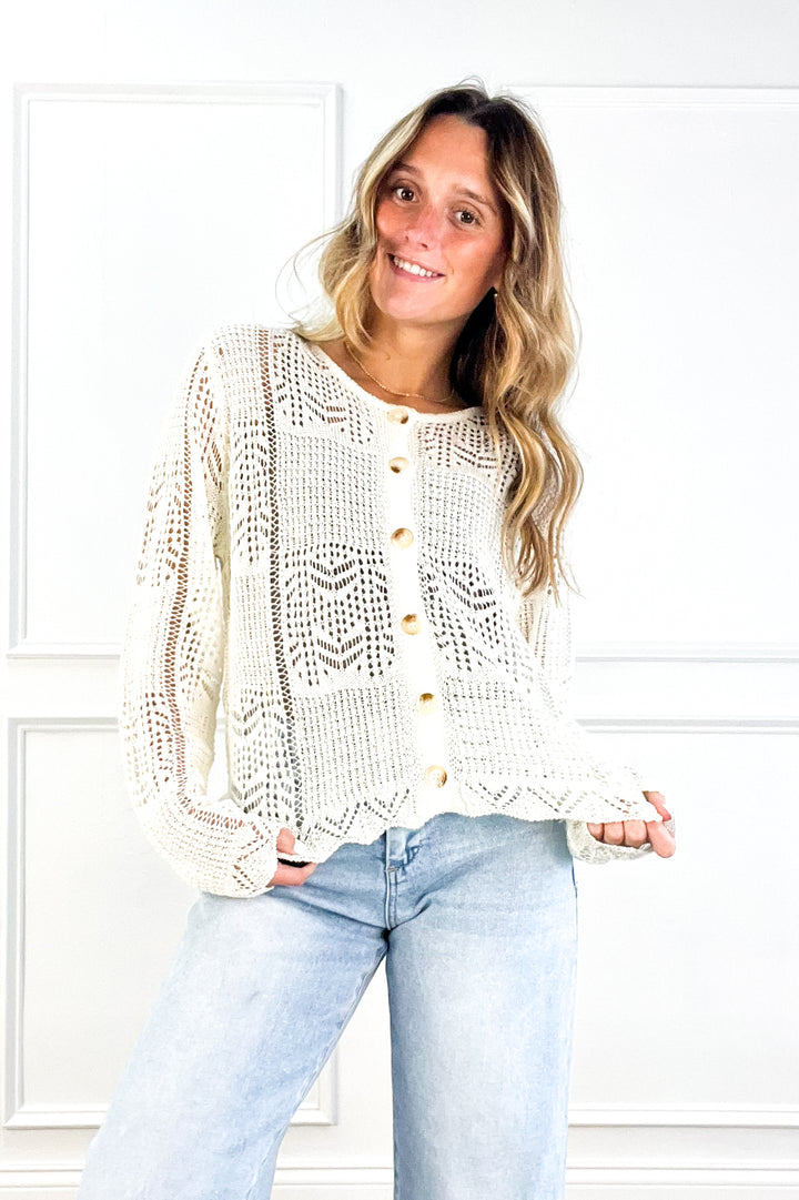 Ivory Lace Day Cardigan