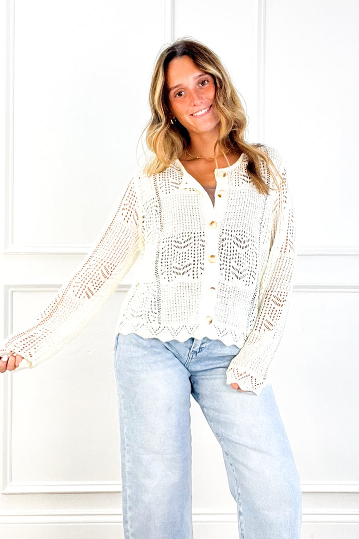 Ivory Lace Day Cardigan