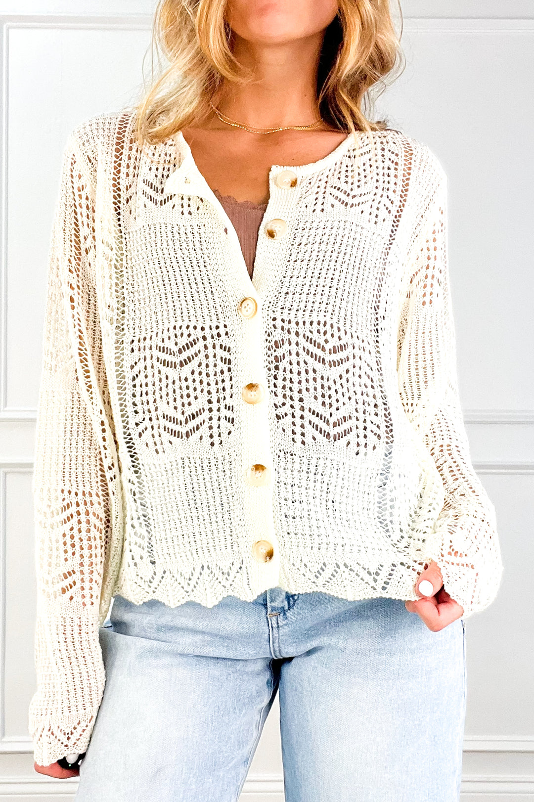 Ivory Lace Day Cardigan