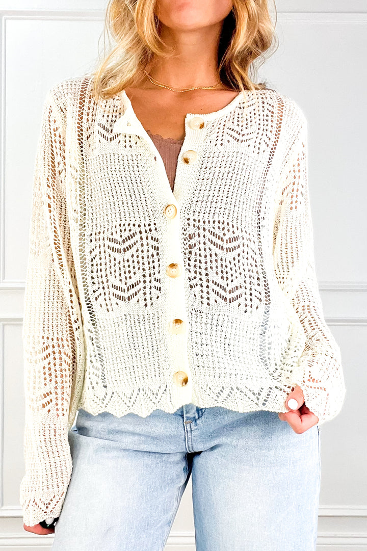 Ivory Lace Day Cardigan