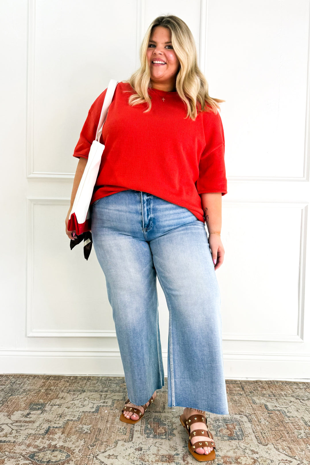 Curvy Everyday Essential Knit Top