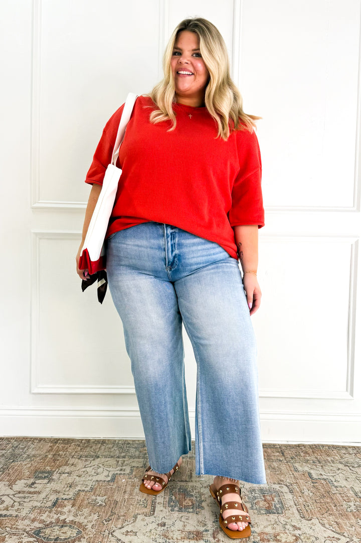 Curvy Everyday Essential Knit Top