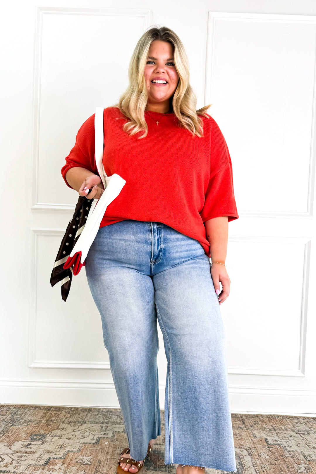Curvy Everyday Essential Knit Top
