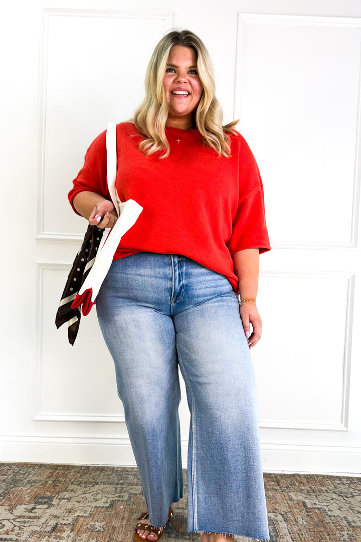 Curvy Everyday Essential Knit Top