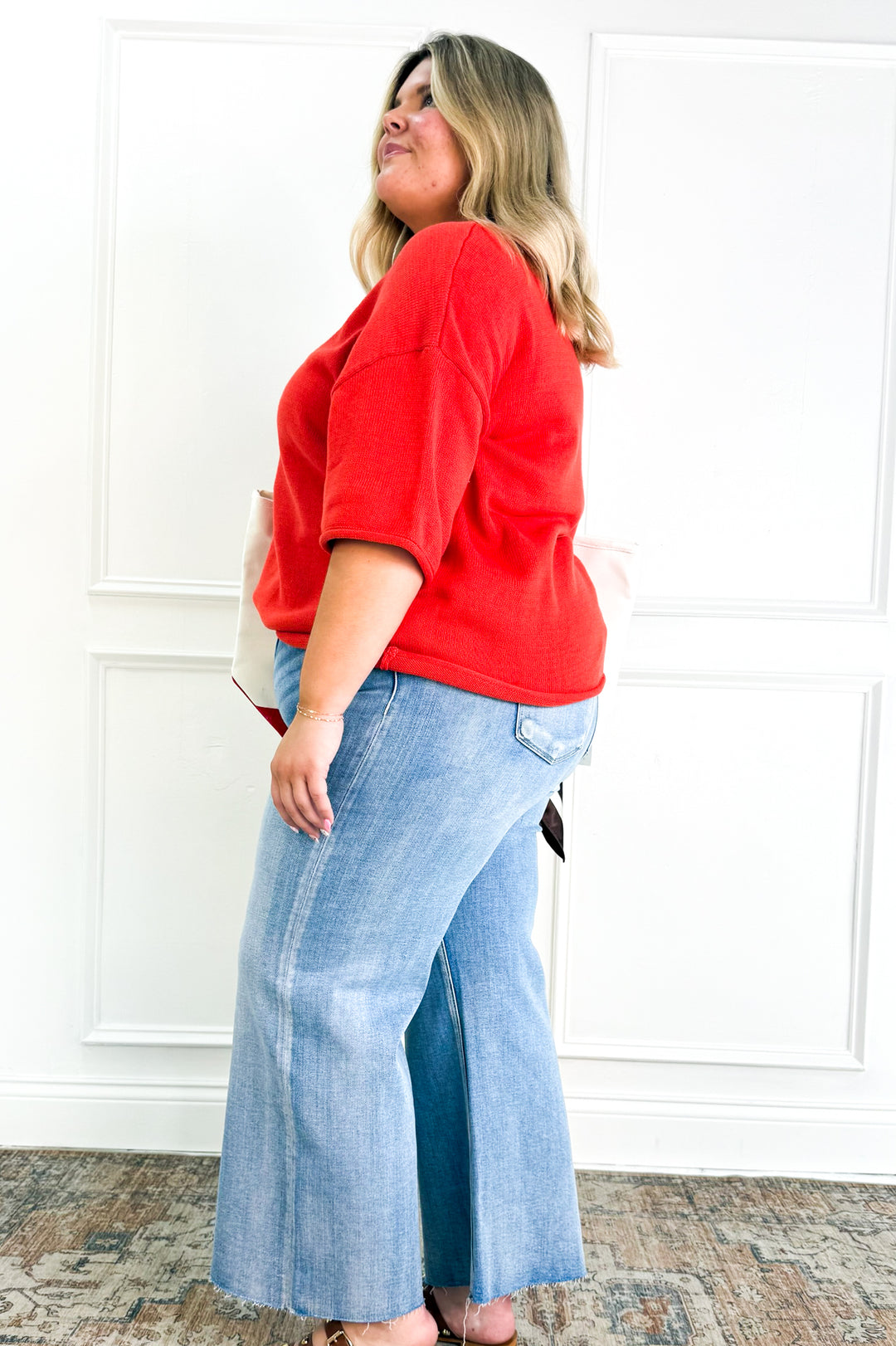 Curvy Everyday Essential Knit Top