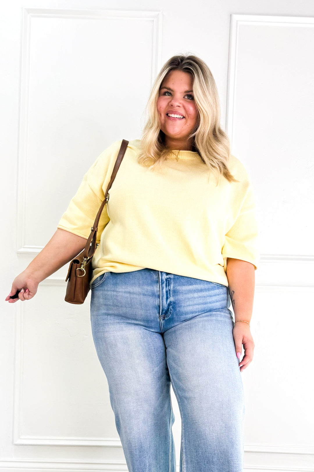 Curvy Everyday Essential Knit Top