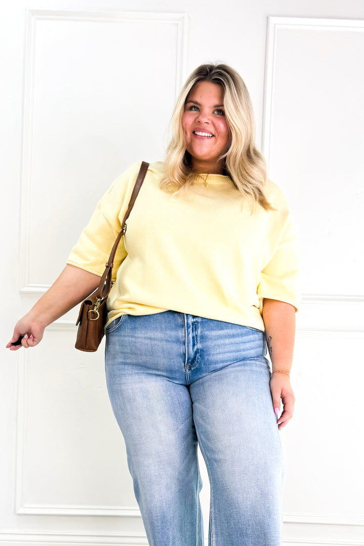 Curvy Everyday Essential Knit Top