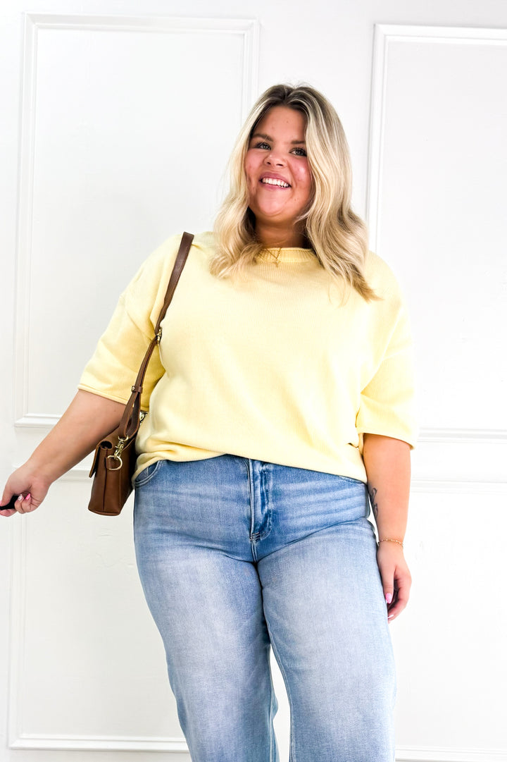 Curvy Everyday Essential Knit Top