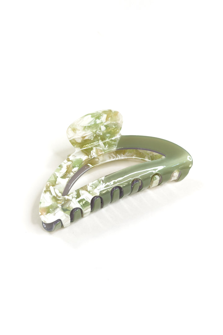 Misty Sage Oval Claw Clip