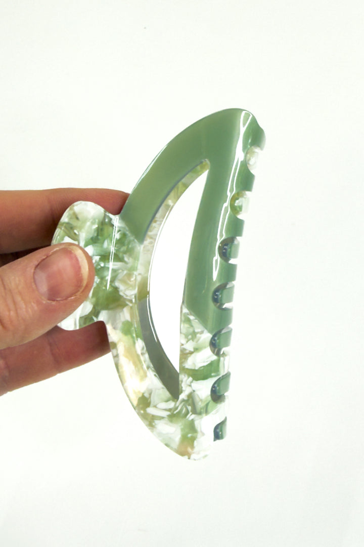 Misty Sage Oval Claw Clip