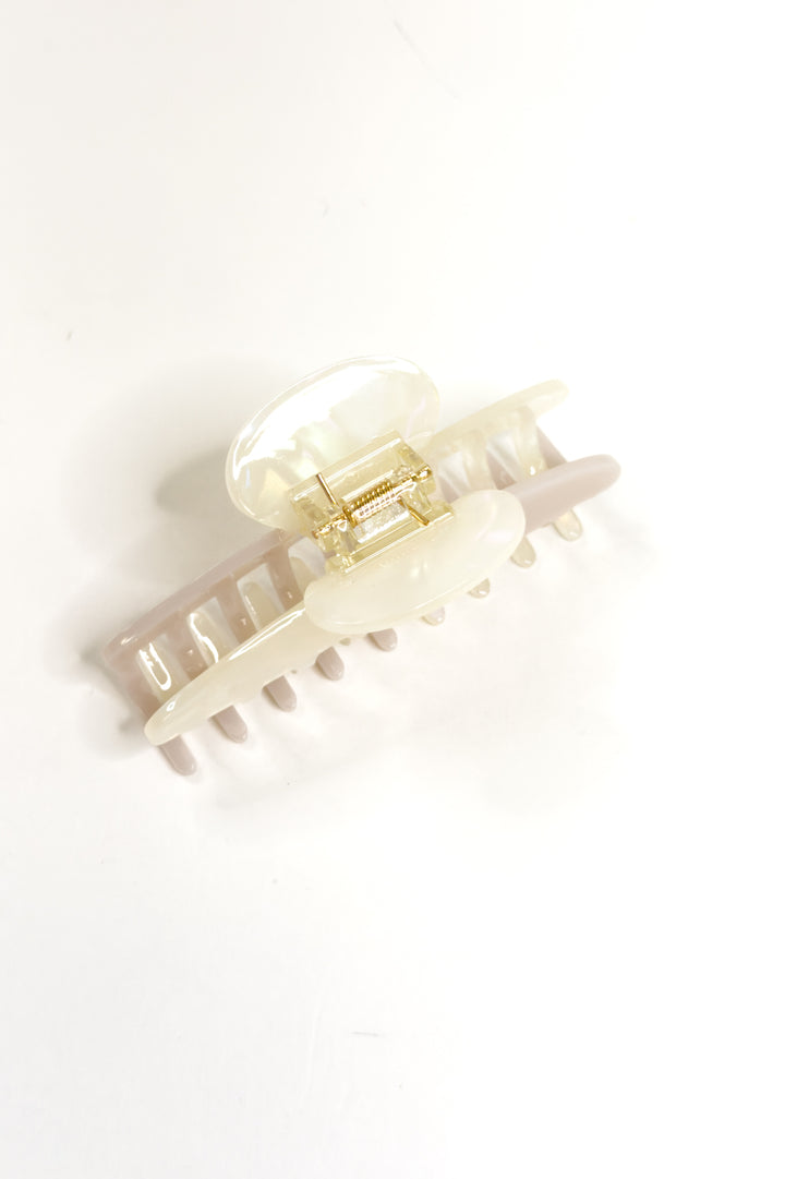 Ivory Bloom Mini Claw Clip