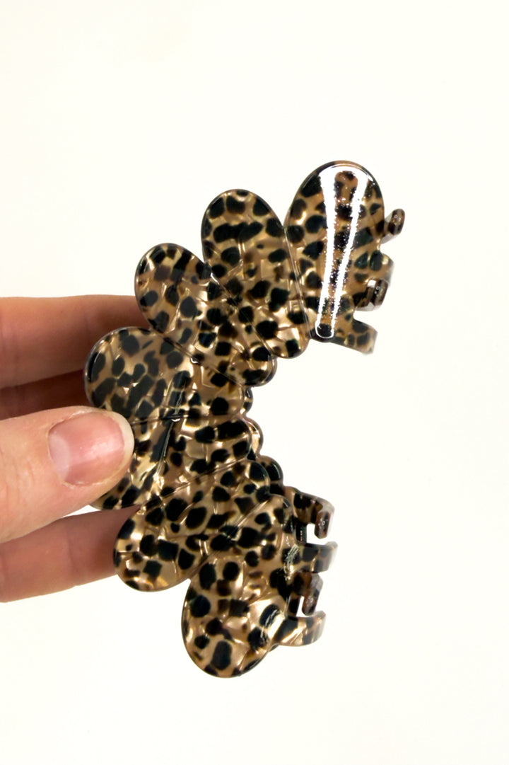 Jumbo Leopard Print Hair Claw Clip