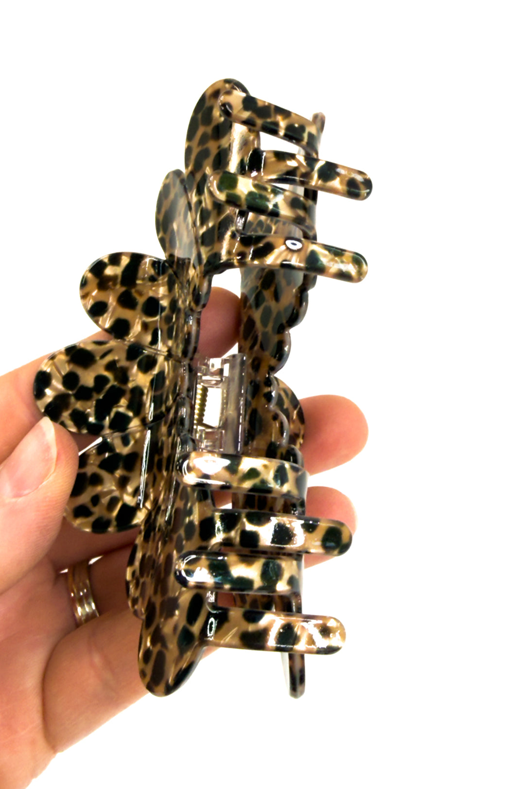 Jumbo Leopard Print Hair Claw Clip