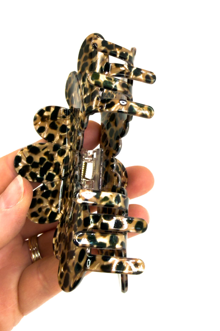 Jumbo Leopard Print Hair Claw Clip