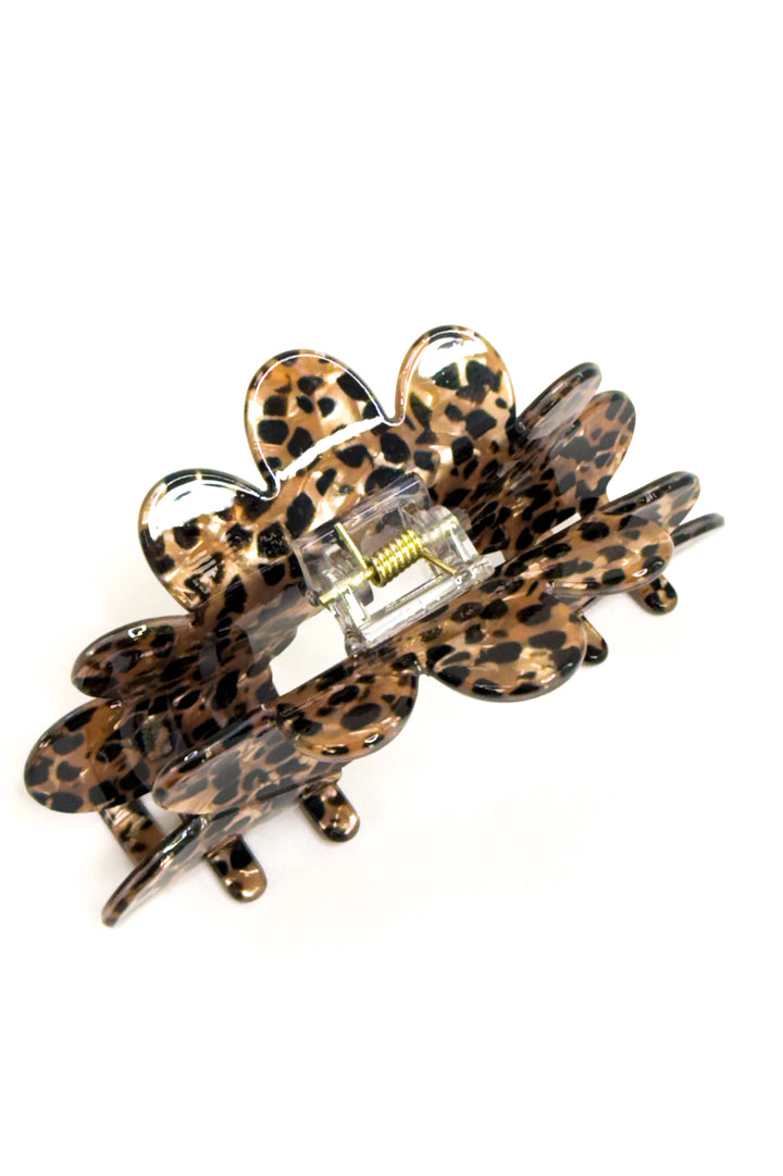Jumbo Leopard Print Hair Claw Clip
