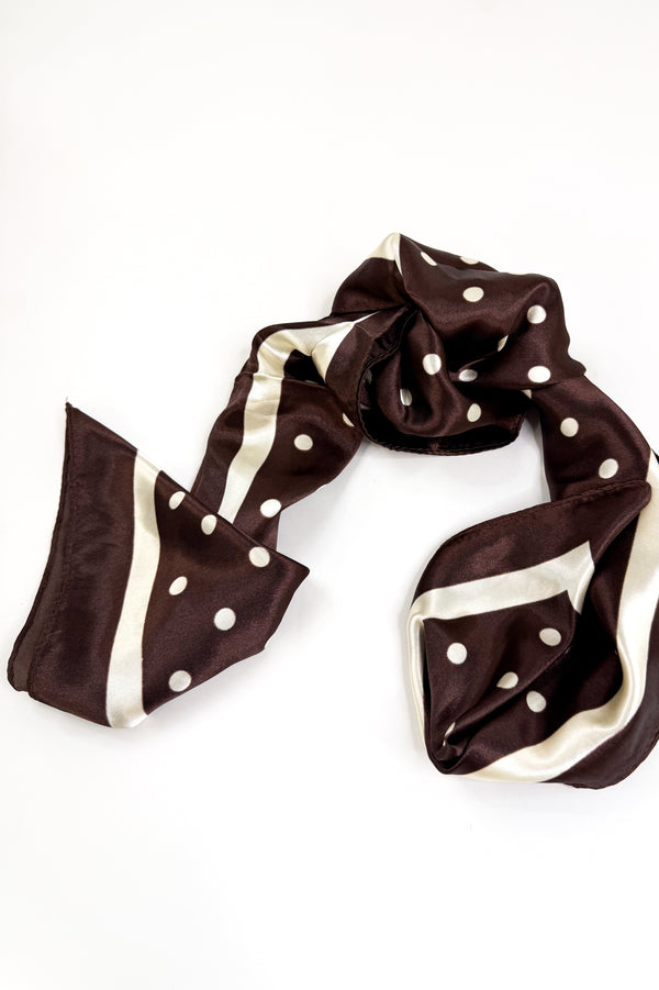 Classic Dot Satin Scarf