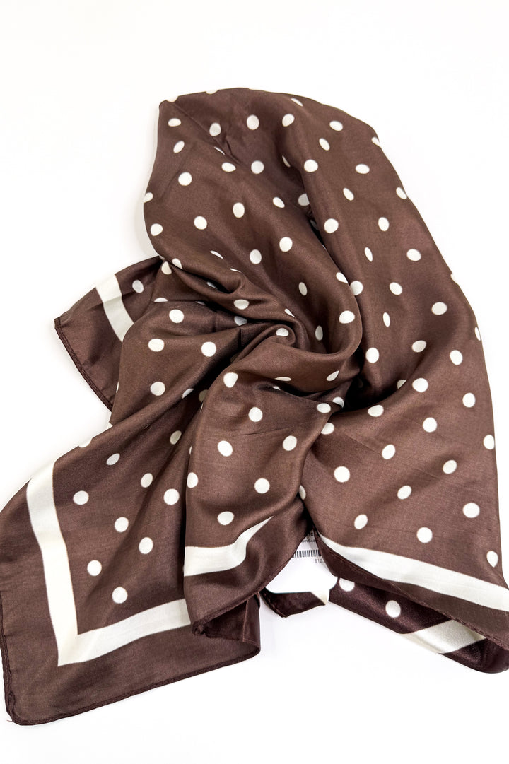Classic Dot Satin Scarf