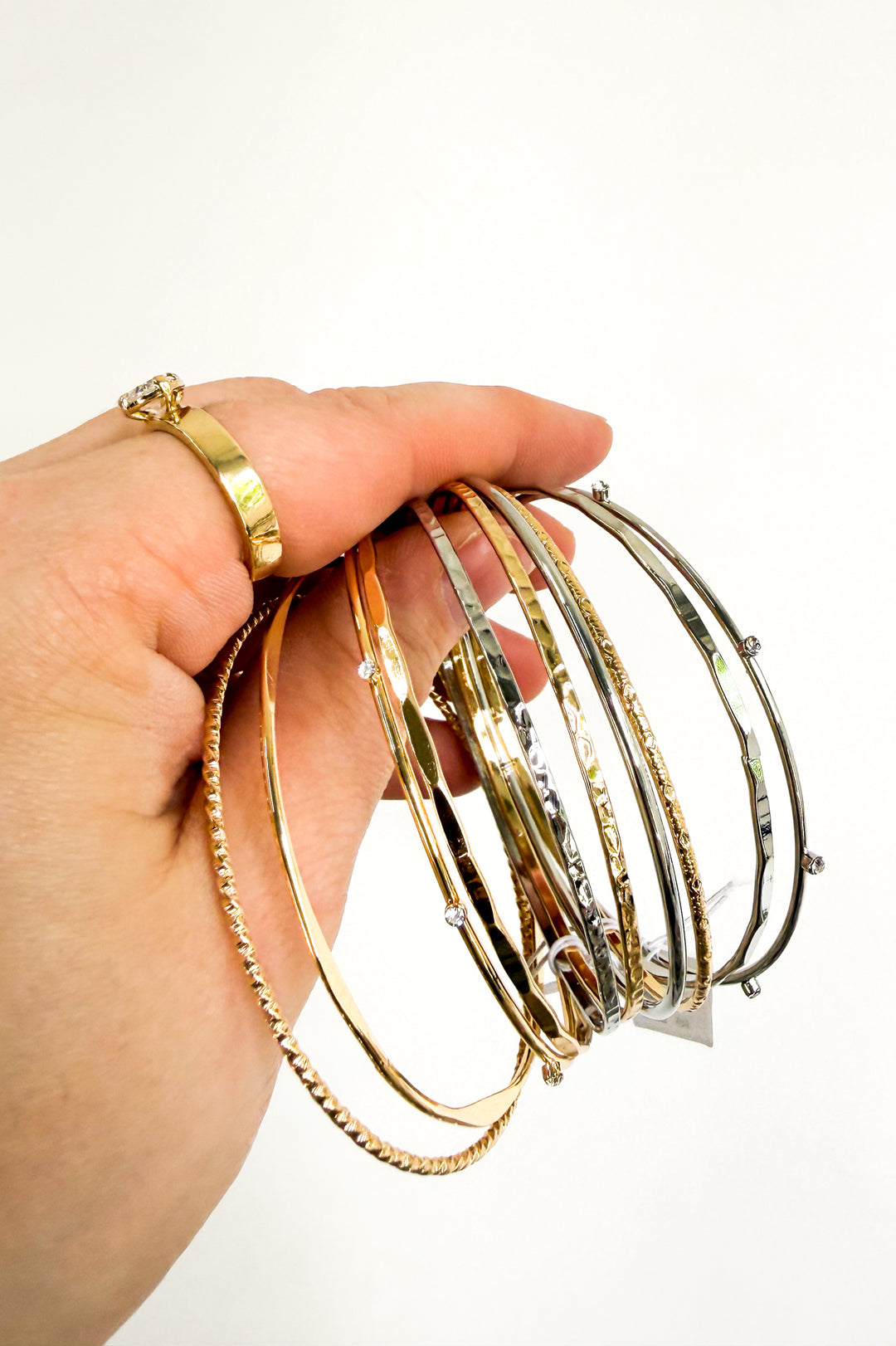 Mixed Luxe Bangle Set