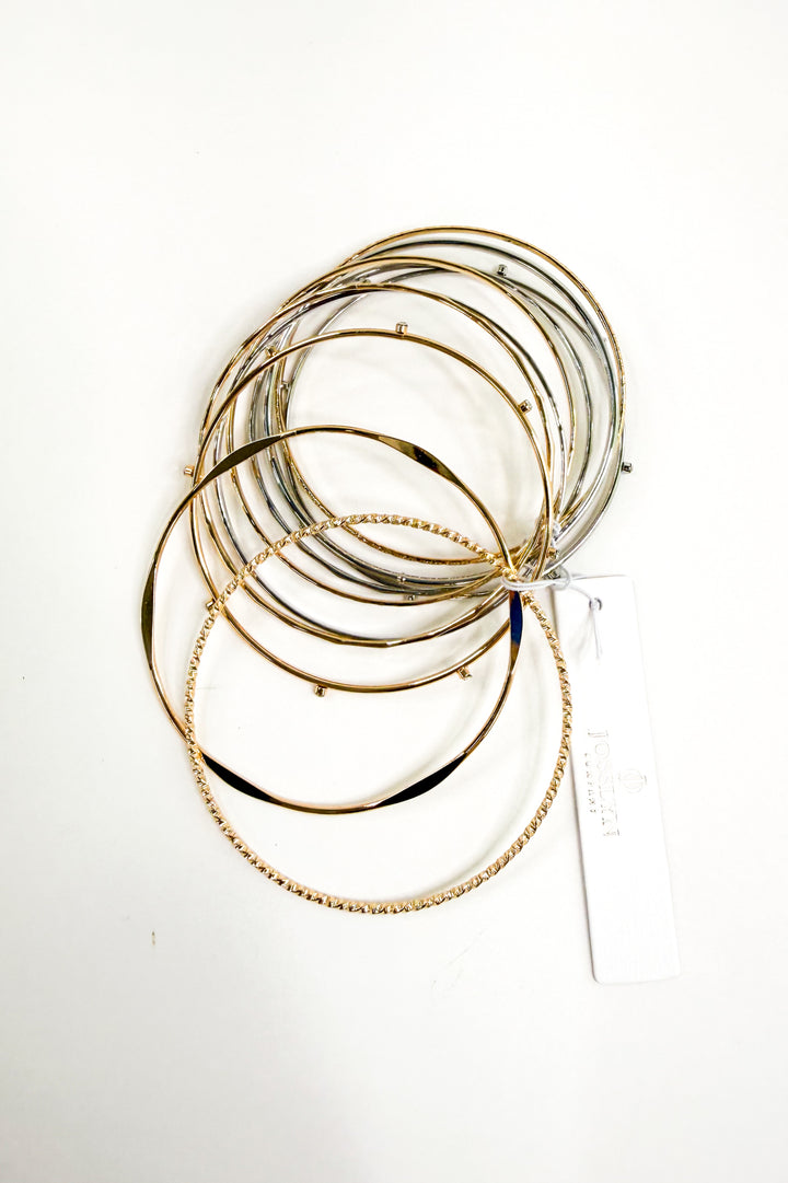Mixed Luxe Bangle Set
