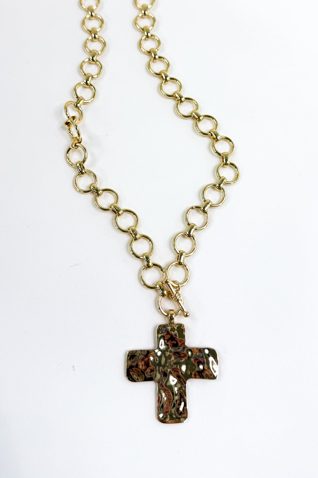 Golden Grace Cross Chain Necklace