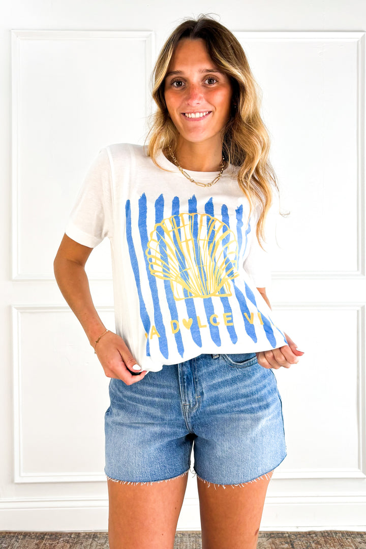Sea Shell La Dolce Vita Graphic Tee