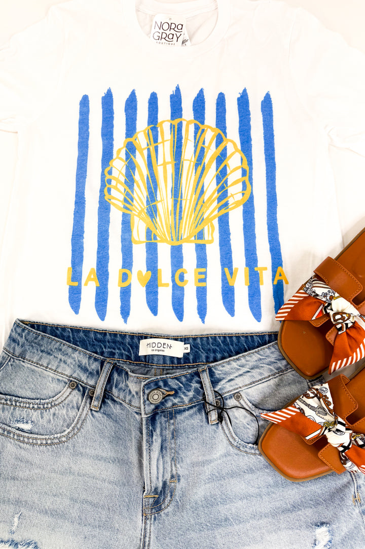 Sea Shell La Dolce Vita Graphic Tee