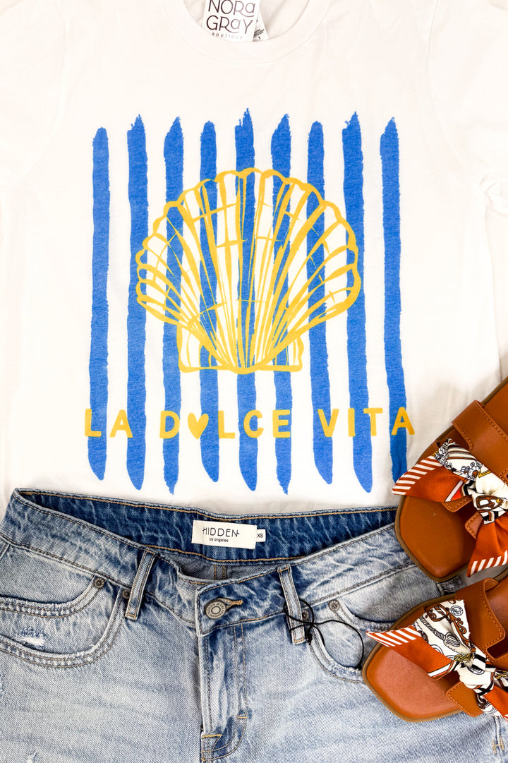 Sea Shell La Dolce Vita Graphic Tee