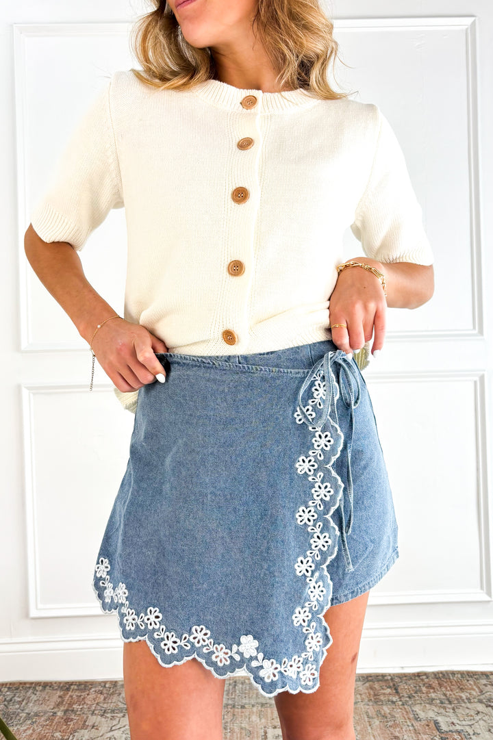 Bloomline Denim Skort
