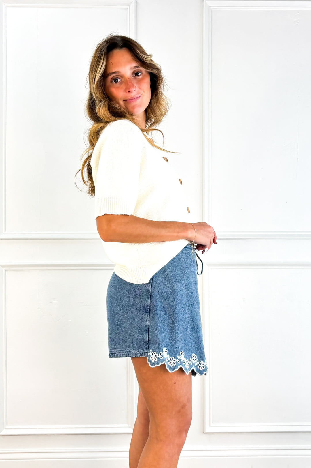 Bloomline Denim Skort