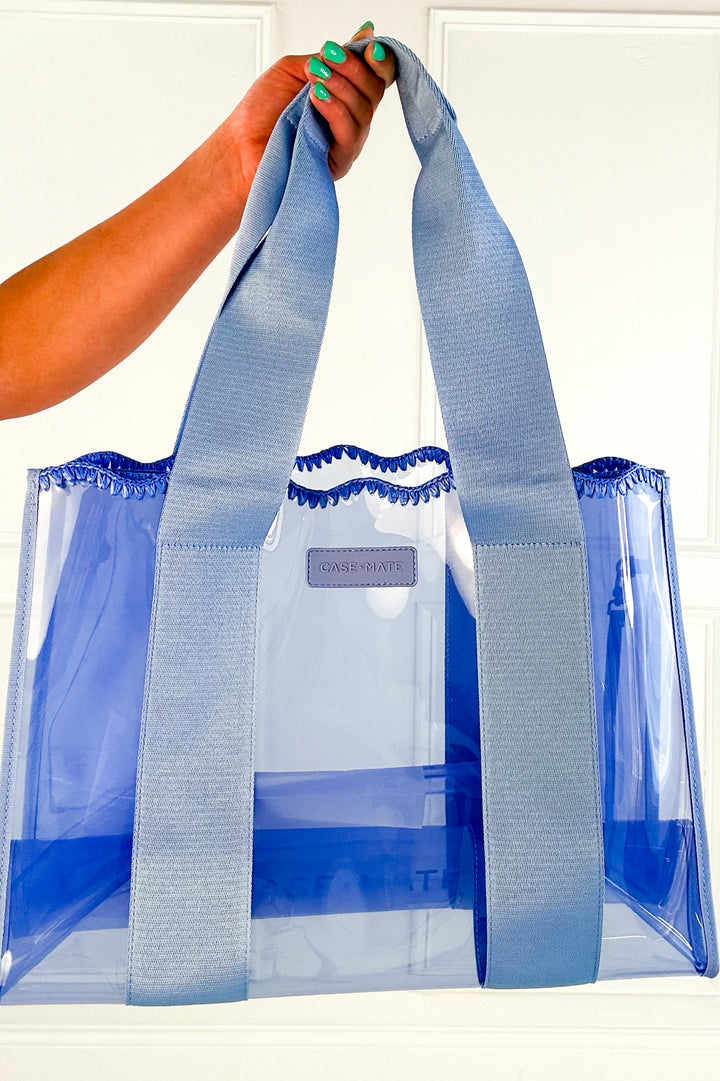 Case-Mate Carolina Blue Crochet Wave Jelly Tote Bag