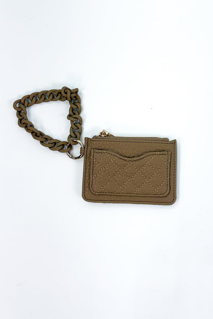 Rhodes Quilted Wallet w/ Chain Bangle