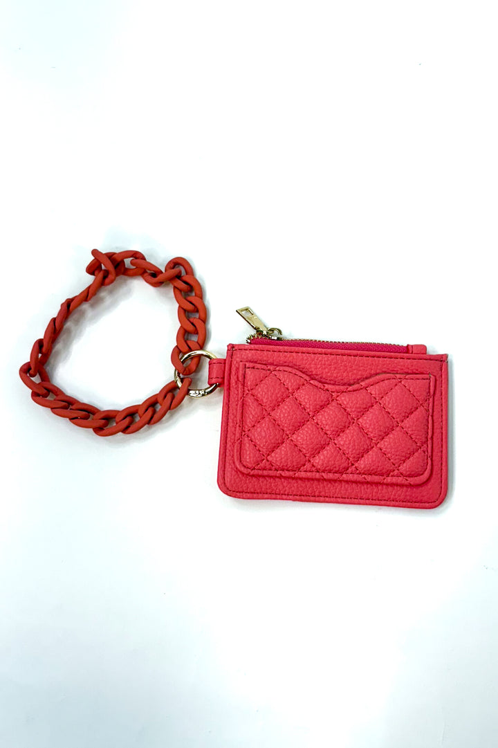 Rhodes Quilted Wallet w/ Chain Bangle