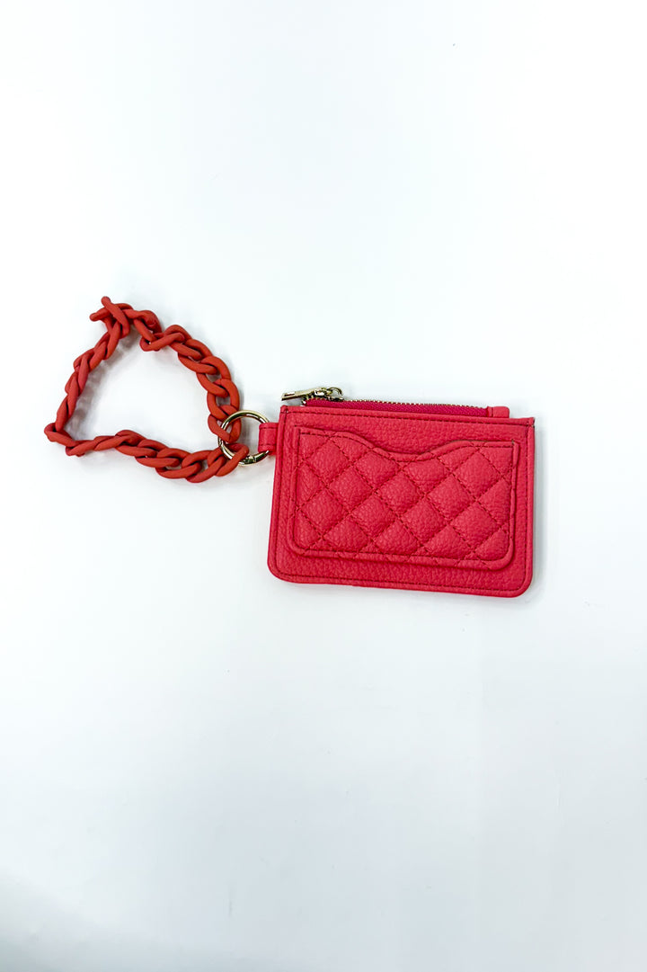 Rhodes Quilted Wallet w/ Chain Bangle