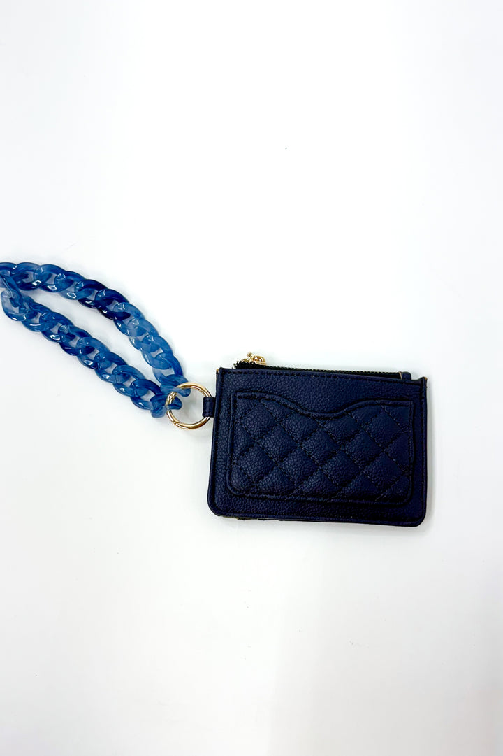 Rhodes Quilted Wallet w/ Chain Bangle