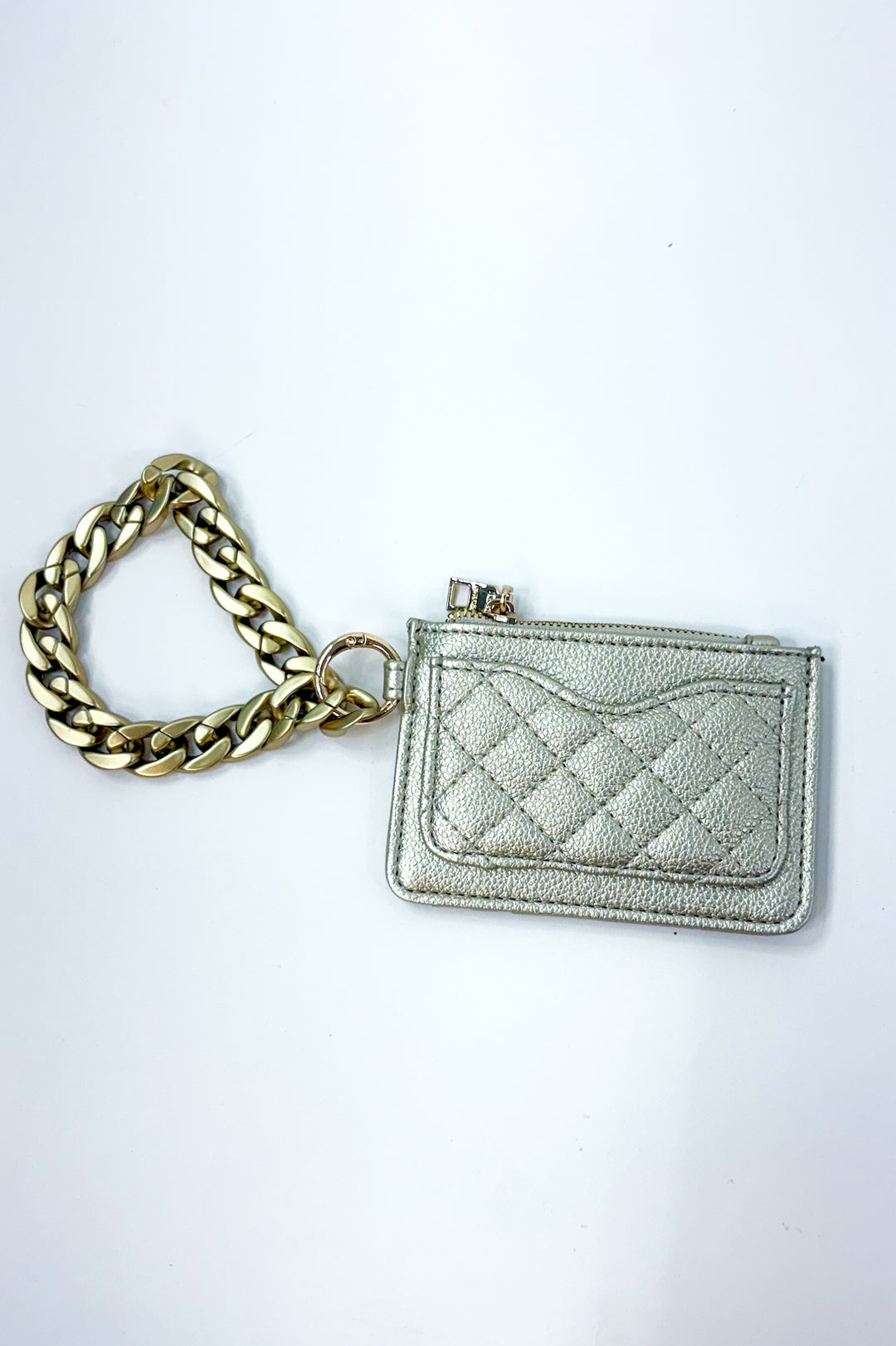 Rhodes Quilted Wallet w/ Chain Bangle