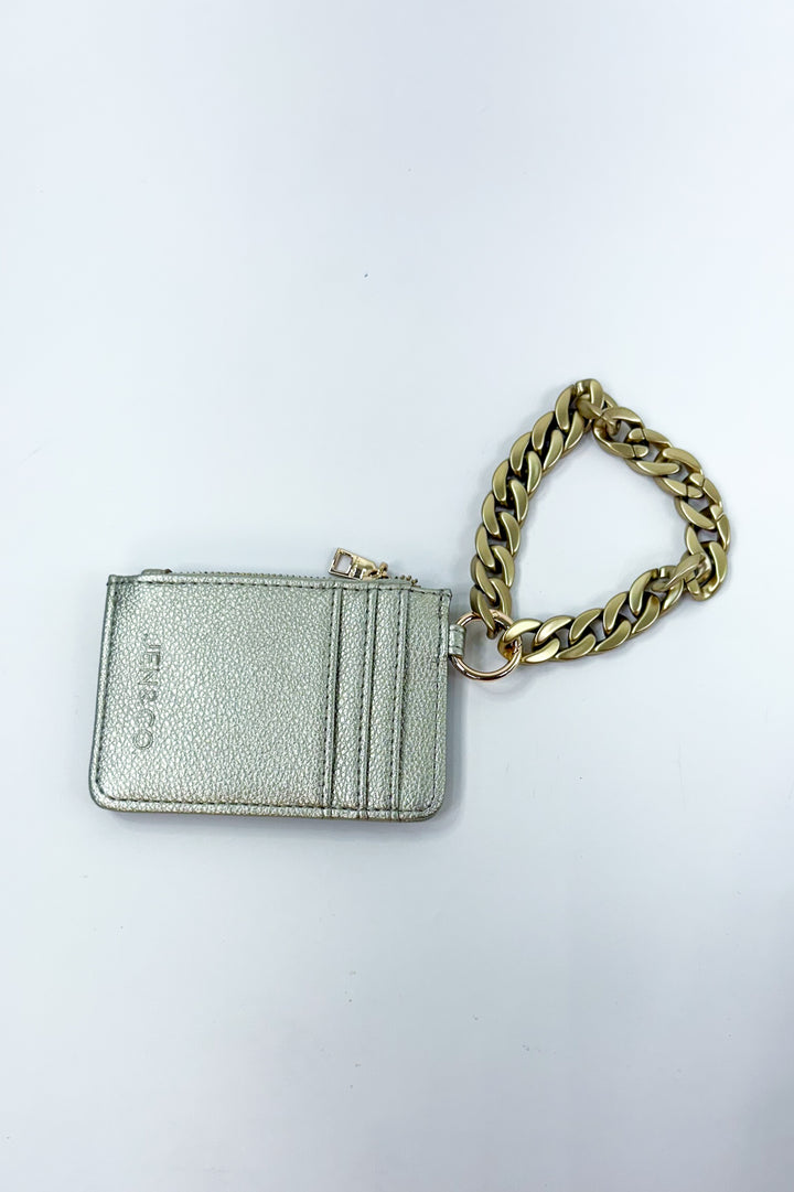 Rhodes Quilted Wallet w/ Chain Bangle