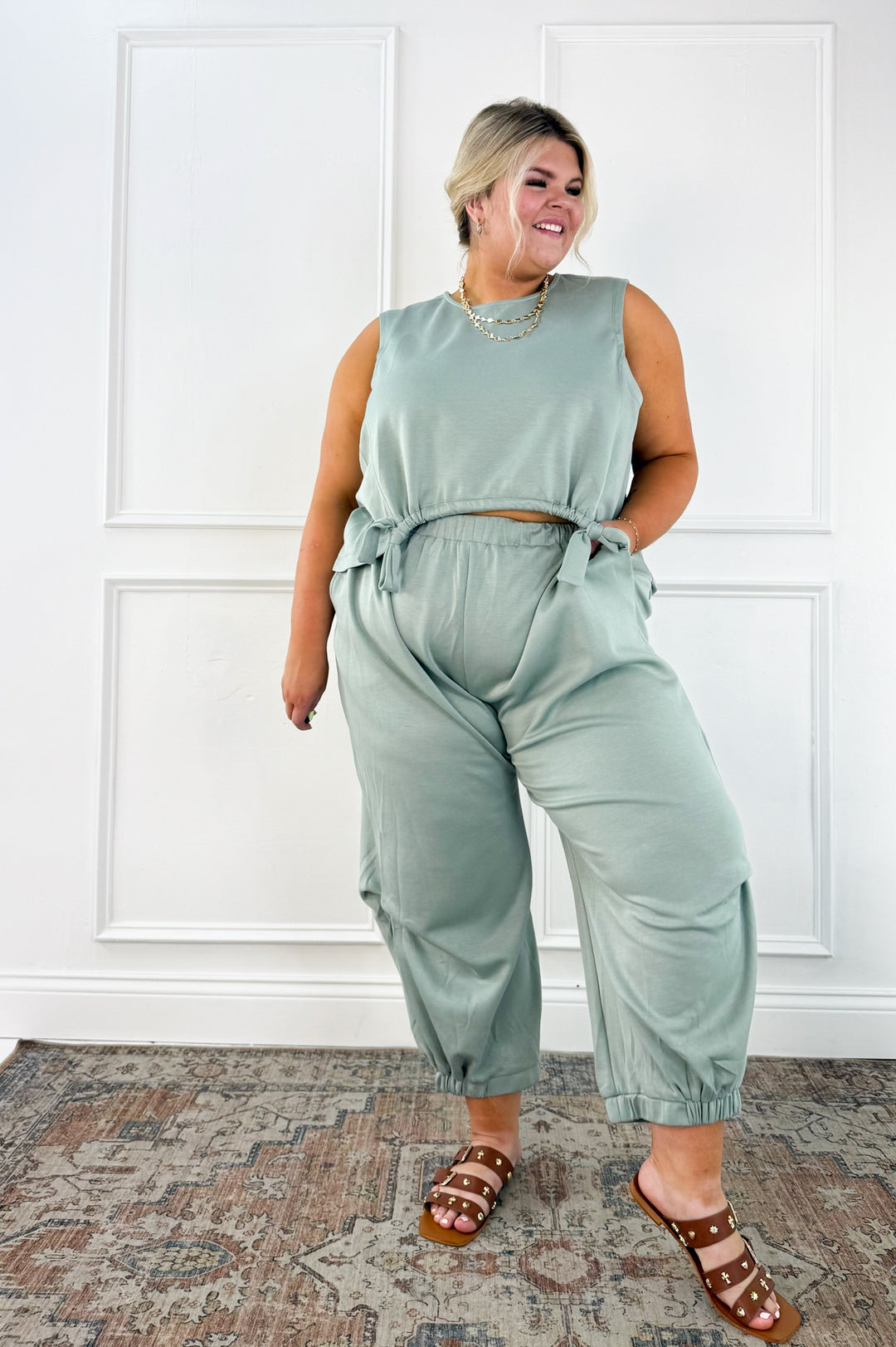 Curvy Sage Ease Wide Leg Pants