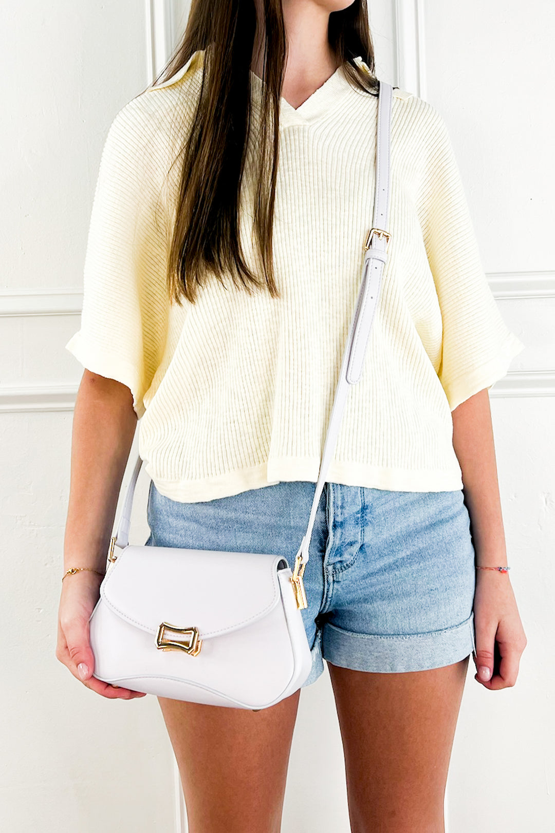 Sao Paulo Structured Crossbody w/ Lock Closure