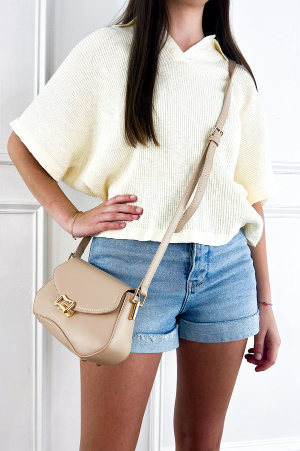 Sao Paulo Structured Crossbody w/ Lock Closure