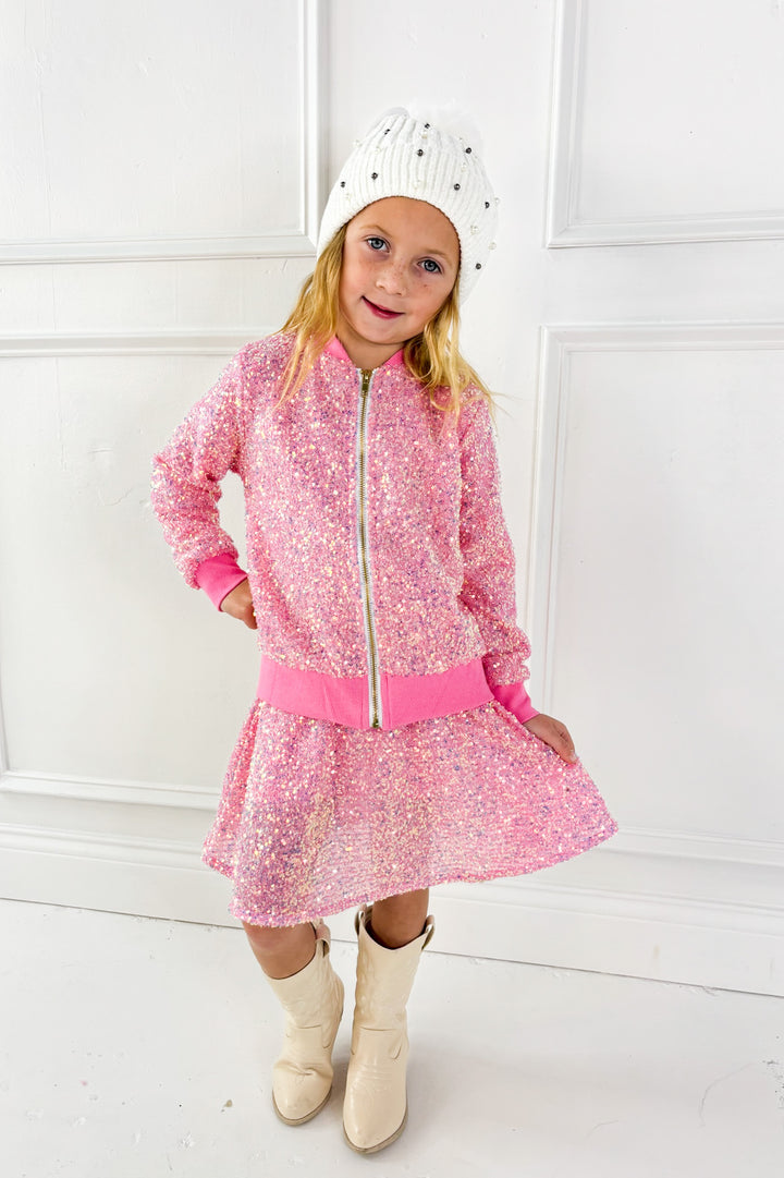 Sugar Plum Sparkle Sequin Skort