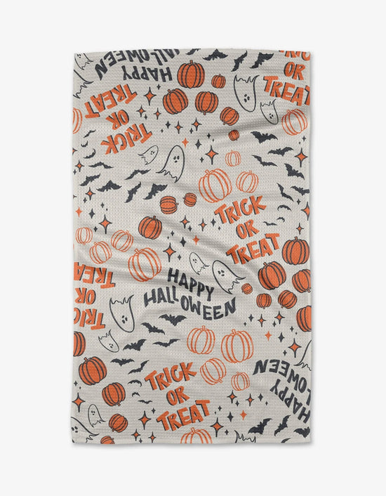 Load image into Gallery viewer, Trick-Or-Treat Kitchen Tea Towel
