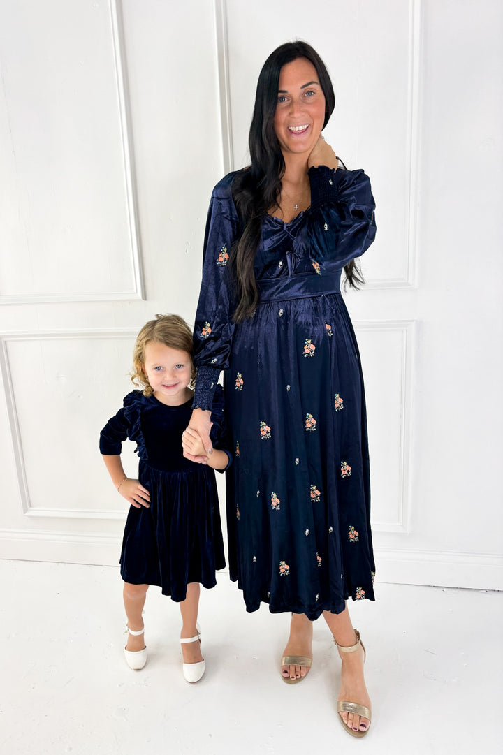 Winter Wonderland Girls Ruffle Twirl Dress