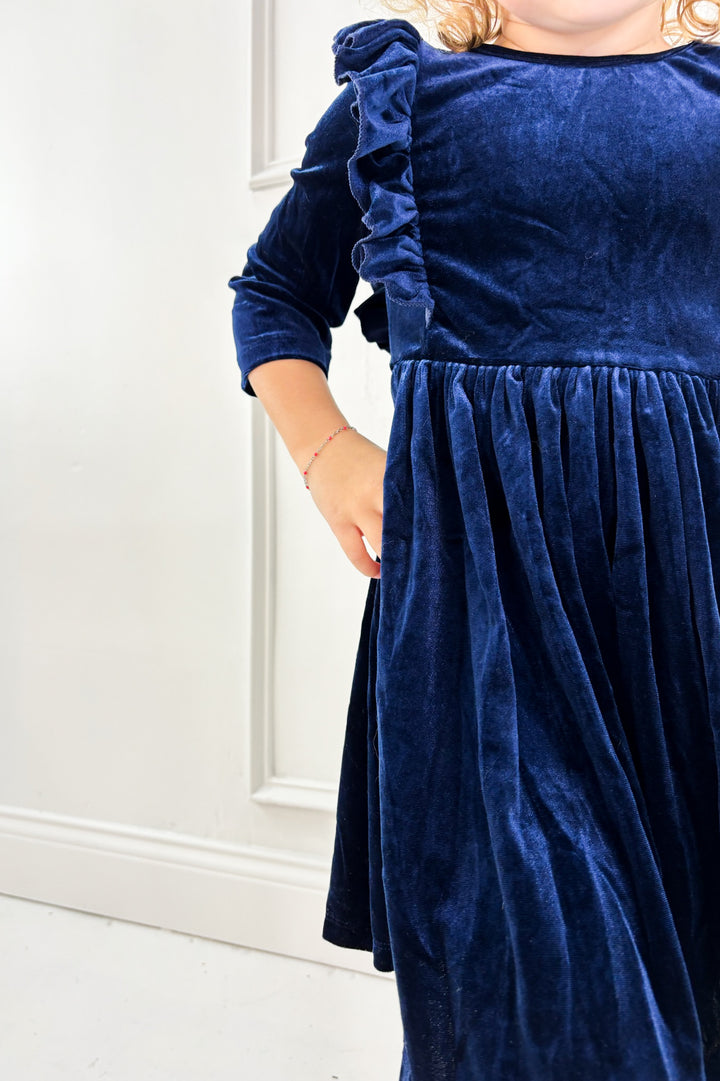 Winter Wonderland Girls Ruffle Twirl Dress