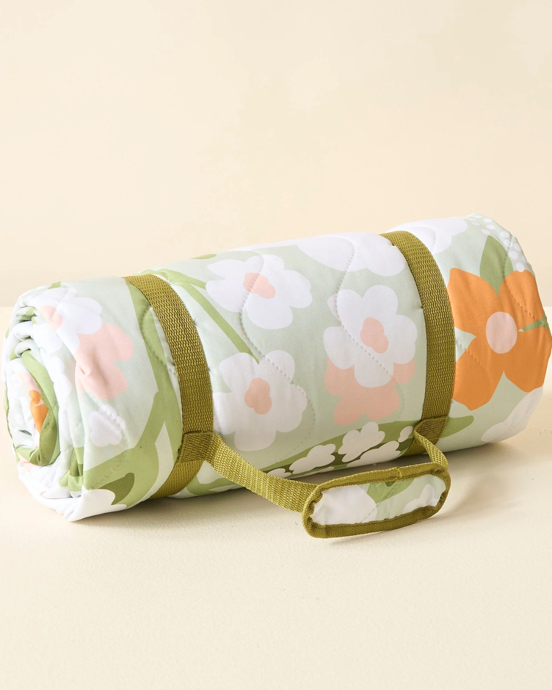 On-the-Go Quilted XL Blanket-Floral Haven Sage
